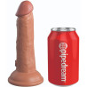 KING COCK - ELITE REALISTYCZNE SILIKONOWE DILDO 15,2 CM KARMEL