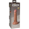 KING COCK - ELITE REALISTYCZNE SILIKONOWE DILDO 15,2 CM KARMEL