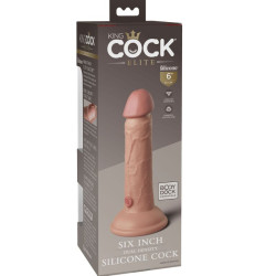 KING COCK - ELITE REALISTYCZNY SILIKONOWY DILDO 15,2 CM
