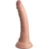 KING COCK - ÉLITE DILDO REALÍSTICO SILICONA 17.8 CM