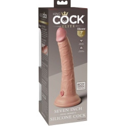KING COCK - ELITE REALISTYCZNY SILIKONOWY DILDO 17,8 CM