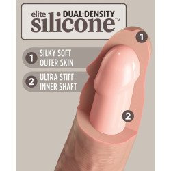 KING COCK - ELITE REALISTYCZNY SILIKONOWY DILDO 28 CM