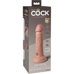 KING COCK - ELITE REALISTYCZNE DILDO WIBRACYJNE I SILIKONOWE 15,2 CM