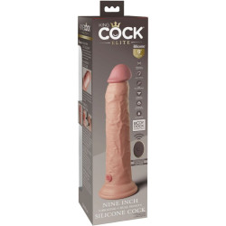 KING COCK - ELITE REALISTYCZNY WIBRATOR DILDO I SILIKONOWY PILOT 23 CM