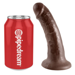 KING COCK - 6" COCK BROWN 15.2 CM