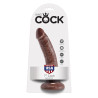 KING COCK - 7 DILDO CZEKOLADOWY 17,8 CM