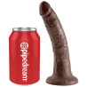 KING COCK - 7 DILDO CZEKOLADOWY 17,8 CM