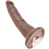 KING COCK - 7 DILDO CZEKOLADOWY 17,8 CM