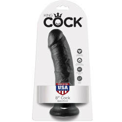 KING COCK - 8 DILDO CZARNYCH 20,3 CM