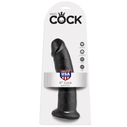 KING COCK - 9 DILDO CZARNYCH 22,9 CM