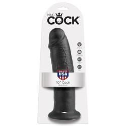 KING COCK - 10 DILDO CZARNYCH 25 CM