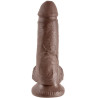 KING COCK - 7 DILDO BRAZOWYCH Z KULKAMI 17,8 CM