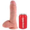 KING COCK - 8 MIES DILDO Z KULKAMI 20,3 CM