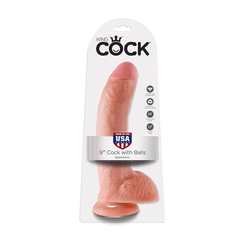 KING COCK - 9 SCHWANZFLEISCH MIT EIER 22.9 CM