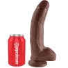 KING COCK - 9 DILDO BRAZOWYCH Z KULKAMI 22,9 CM