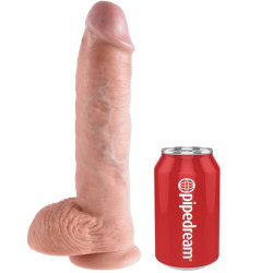 KING COCK - 10 MIES DILDO Z KULKAMI 26,5 CM