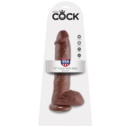 KING COCK - 10 DILDO BRAZOWYCH Z KULKAMI 25,4 CM