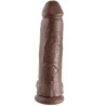 KING COCK - 12 DILDO BRAUN MIT EIER 30.48 CM