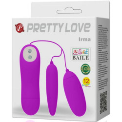 PRETTY LOVE - PODWOJNE JAJECZKO WIBRUJACE IRMA