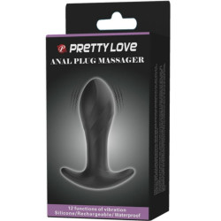 PRETTY LOVE - CZARNY WIBRATOR ANALNY