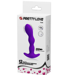 PRETTY LOVE - MASAZER ANALNY 12 LILIOWYCH TRYBOW WIBRACJI
