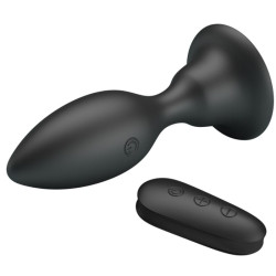 MR PLAY - KOREK ANALNY Z WIBRACJA CZARNYM PILOTEM