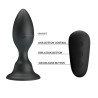 MR PLAY - KOREK ANALNY Z WIBRACJA CZARNYM PILOTEM