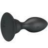 MR PLAY - PLUG ANAL CON VIBRACIÓN NEGRO CONTROL REMOTO