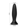 MR PLAY - CZARNY WIBRATOR ANALNY Z AKUMULATOREM
