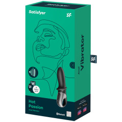 SATISFYER - APLIKACJA WIBRATOR ANALNY HOT PASSION CZARNA