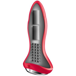 SATISFYER - ROTATOR PLUG 1+ WTYK WIBRUJACY APP CZERWONY