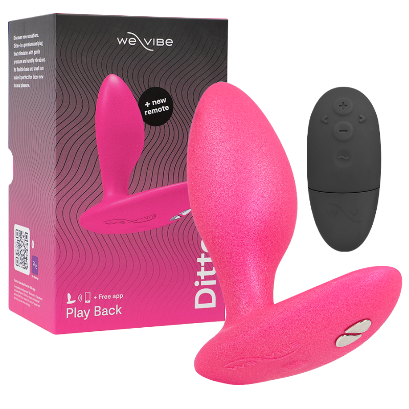 WE-VIBE - DITTO+ WIBRATOR KOREK ANALNY RÓZOWY