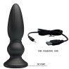 MR PLAY - MOCNY WIBRATOR ZDALNIE STEROWANY WTYCZK ANALNY CZARNY