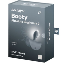 SATISFYER - BOOTY ABSOLUTE BEGINNERS 2 WIBRATOR Z WTYCZKA ANALNA UNISEX CZARNY