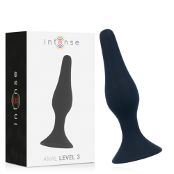 INTENSE - POZIOM ANALNY 3 12,5CM CZARNY