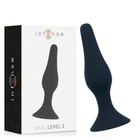 INTENSE - POZIOM ANALNY 3 12,5CM CZARNY