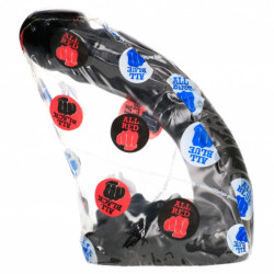 ALL BLACK - REALISTYCZNE DILDO 19 CM