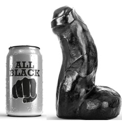 ALL BLACK - REALISTYCZNY DONG CZARNY 17 CM