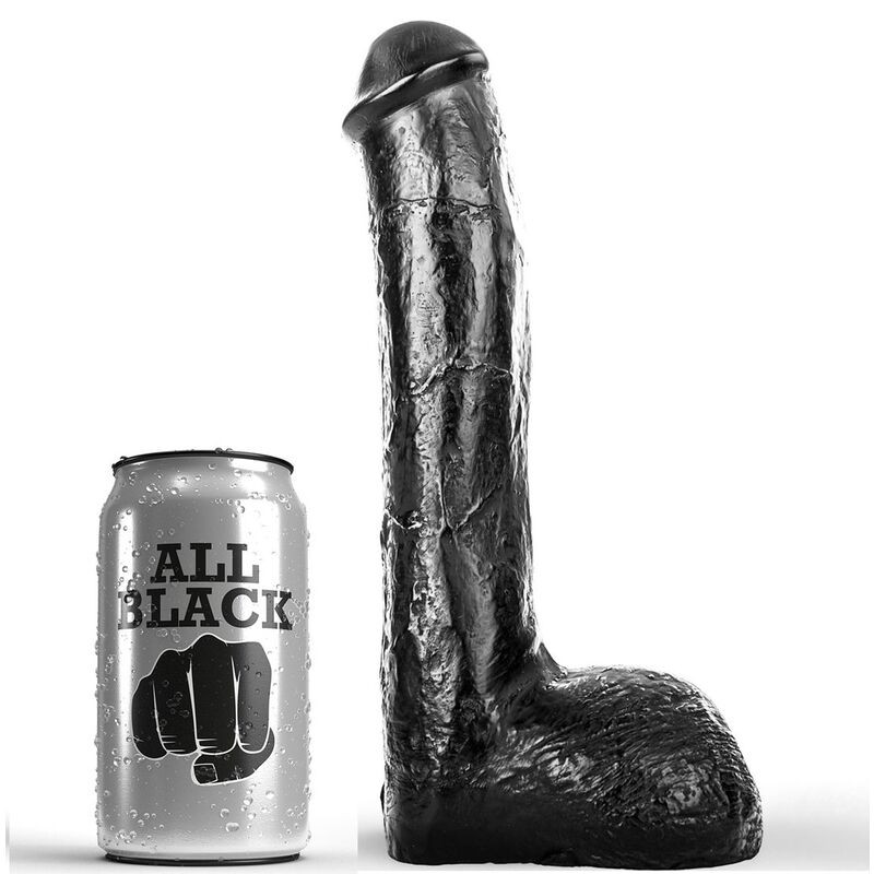 ALL BLACK - REALISTYCZNY ANAL PENE 23 CM