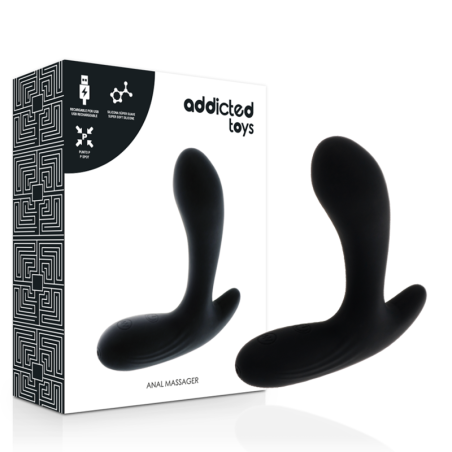 ADDICTED TOYS - MASAZER ANALNY WIBRUJACY CZARNY