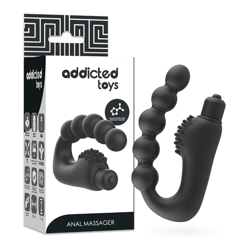 ADDICTED TOYS - MASAZER PROSTATY Z WIBRACJAMI