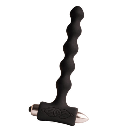 ROCKS-OFF - PETITE SENSATIONS PEARLS ANAL PLUG WIBRATOR CZARNY