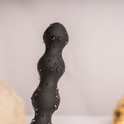 ROCKS-OFF - PETITE SENSATIONS PEARLS ANAL PLUG WIBRATOR CZARNY