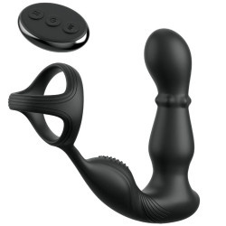 ANAL FANTASY ELITE COLLECTION - WIBRACYJNY PIERŚCIEŃ ANALNY I MASAŻER Z PILOTEM
