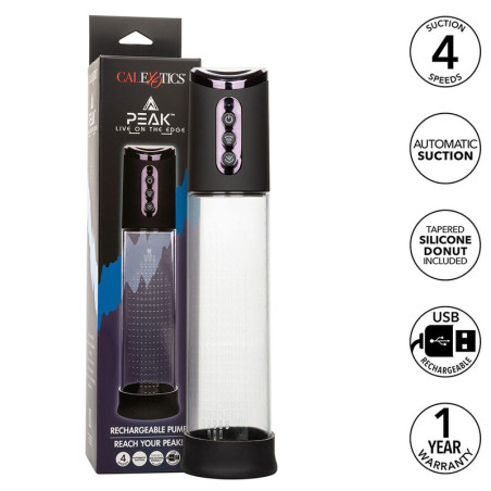 CALEXOTICS - PEAK 4-SPEED STYMULUJĄCA POMPA FALOWA CZARNA