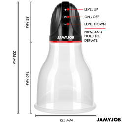JAMYJOB - XPAND LITE AUTOMATYCZNA POMPA DO JĄDER 3 POZIOMY STYMULUJĄCYCH FAL SZARY