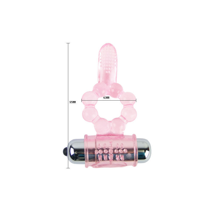 BAILE - ANILLO SILICONA 10 RITMOS LENGUA CON VIBRACIÓN ROSA BAILE - ANILLO SILICONA 10 RITMOS LENGUA CON VIBRACIÓN ROSA