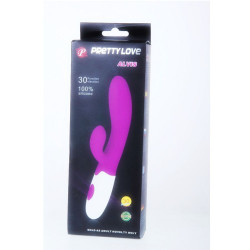 PRETTY LOVE - FLIRTACJA WIBRATOR ALVIS ZE STYMULATOREM LECHTACZKI