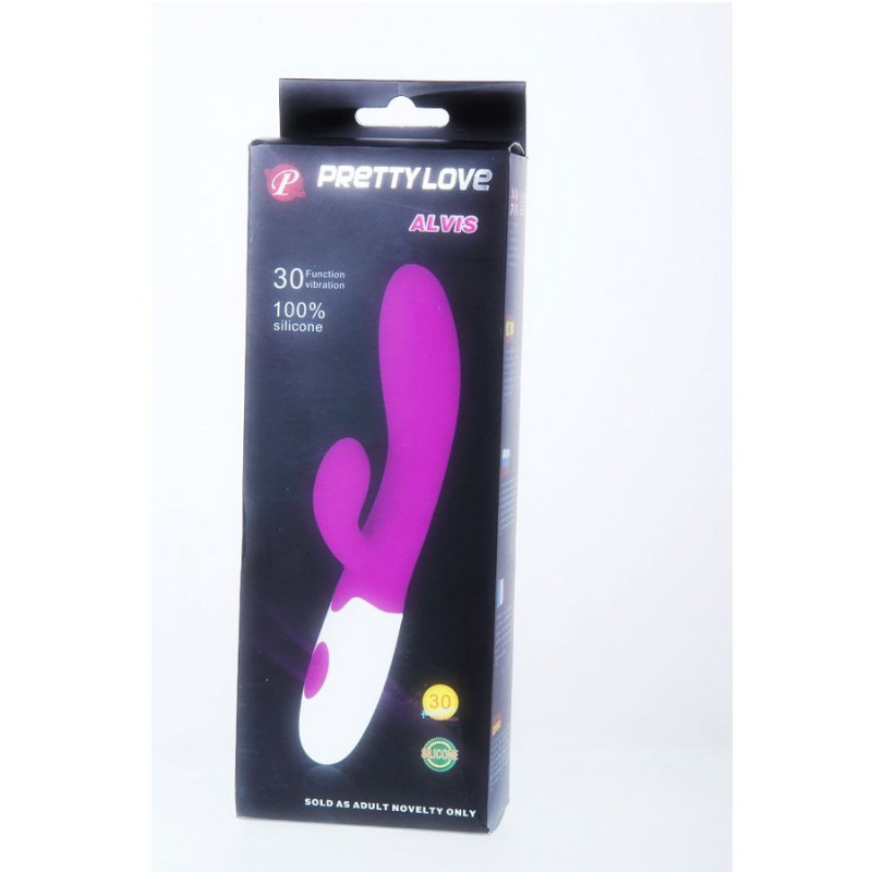 PRETTY LOVE - FLIRTACJA WIBRATOR ALVIS ZE STYMULATOREM LECHTACZKI