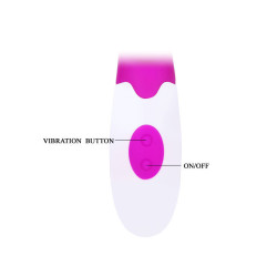 PRETTY LOVE - FLIRTACJA WIBRATOR ALVIS ZE STYMULATOREM LECHTACZKI